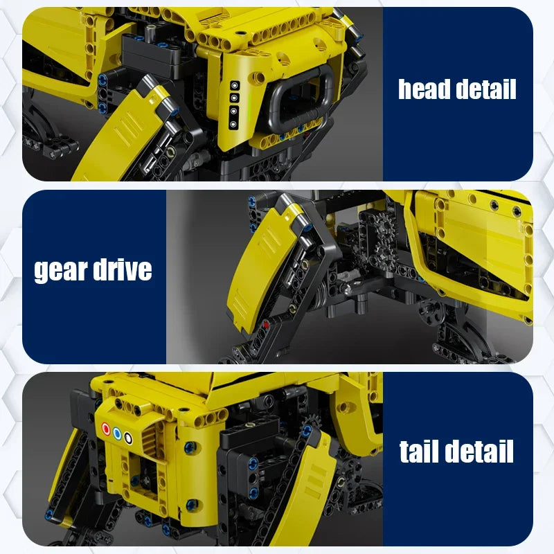 Technical Robot Toys the RC Motorized Boston Dynamics Big Dog Model Alphadog Building Blocks Bricks Toys for Kid Christmas Gifts