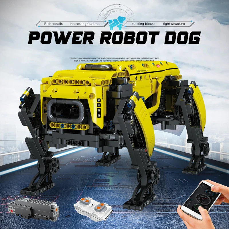 Technical Robot Toys the RC Motorized Boston Dynamics Big Dog Model Alphadog Building Blocks Bricks Toys for Kid Christmas Gifts