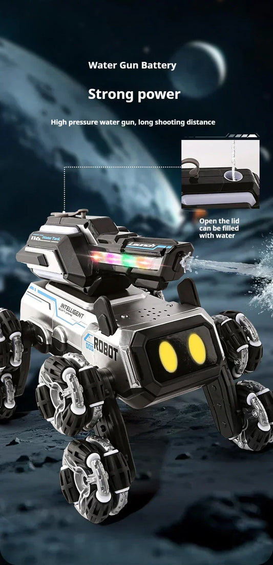Compaw C-08 Perro Robot Inteligente con Torreta + Control RC 2.4G.