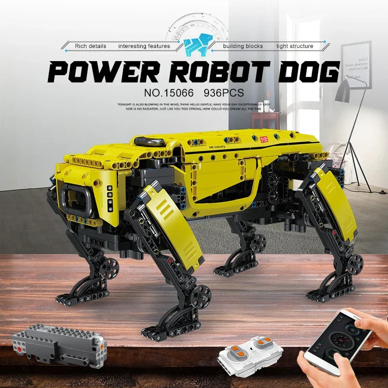 Technical Robot Toys the RC Motorized Boston Dynamics Big Dog Model Alphadog Building Blocks Bricks Toys for Kid Christmas Gifts